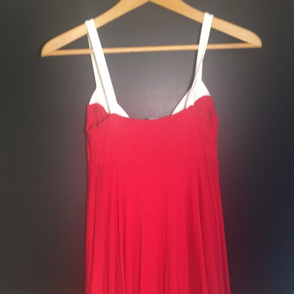 Moda International red white summer Dress size XS - Picture 5 of 8